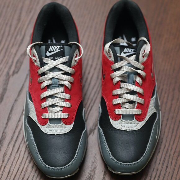 Nike Air Max 1 Red Mens - Size 14 - Picture 1 of 6
